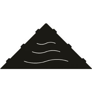 Металлическая полка RGW MT-12B 49279912-04 угловая Черная